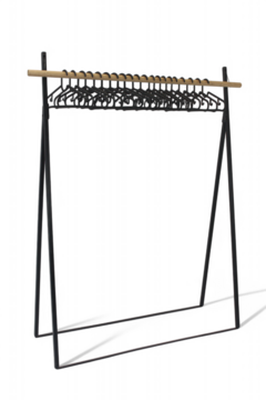 Design Kleerhangerrek + 20 Kleerhangers