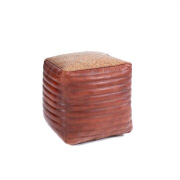 Poef Cognac 48x48x48