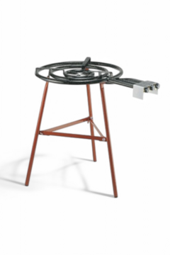 Poêle à paella + brûleur à gaz sur pied 