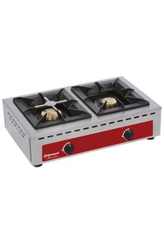 Double réchaud à gaz H: 17cm