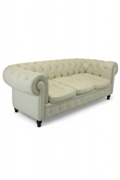 Sofa Chesterfield 3p Gebroken-Wit
