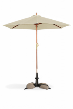 Parasol Teak Crème 3M (Incl. Voet)