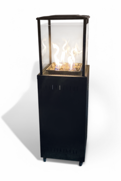 Tuinhaard Ibiza 62x61x139 Zwart