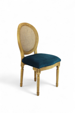 Stoel Louis Velvet Petrol