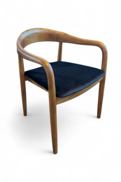 Chaise Nordic - Velvet Noir 