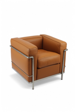 Zetel Cassina Le Corbusier LC2 Cognac
