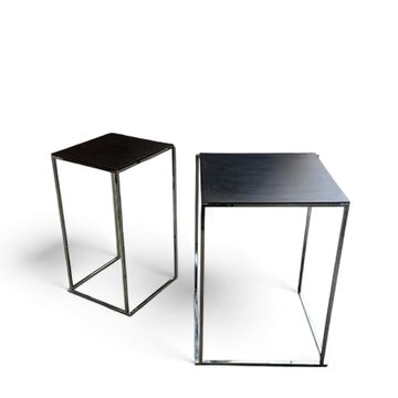 High Table Minimal Mirror Black