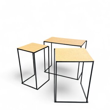 High Table Minimal Gold Black