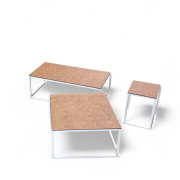 Lounge Tafel Minimal Croco Wit