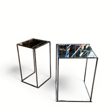 High Table Minimal Mirror Chrome