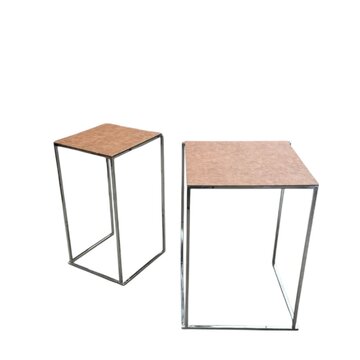 High Table Minimal Croco Chrome