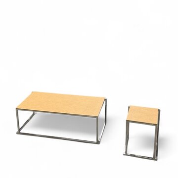 Lounge Tafel Minimal Gold Chromé