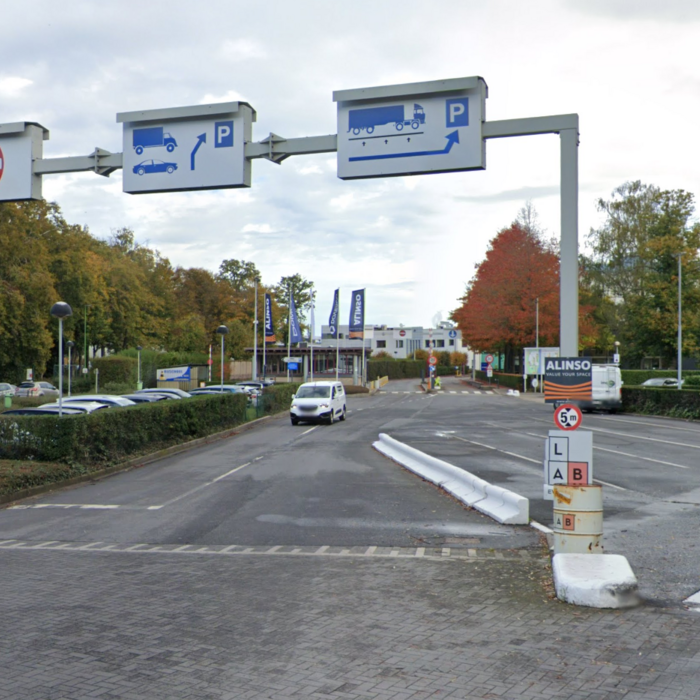 Inkom van het industriepark