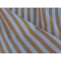 Nappe rayée Moutarde/Blanc 300 x 300 cm