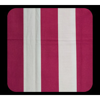 Nappe rayée Rouge Fuchsia/Blanc 300 x 300 cm