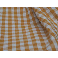 Nappe Vichy Moutarde 300 x 300 cm