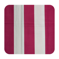 Nappe rayée Rouge Fuchsia/Blanc 300 x 600 cm