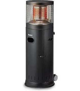 Terrasverwarmer Lounge Zwart H 115 cm 6 kW (excl. gas)