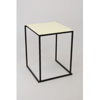 Tafel Minimal  60x60x75 Zwart-Wit