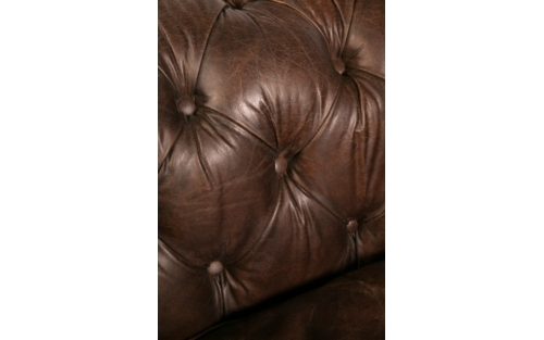 Sofa Chesterfield 3p bruin