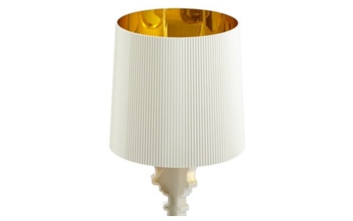 Lampe Bourgie blanche et or