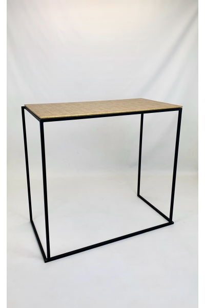 Table High Gold 120x60x110 Black