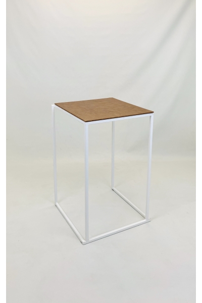Table Croco  60x60x75 White